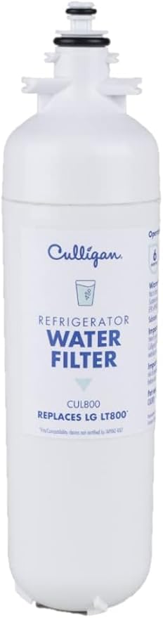 Culligan CUL800 Replaces LG (LT800P), CUL800 Refrigerator Water Filter, Replace Every 6 Months, Pack of 1