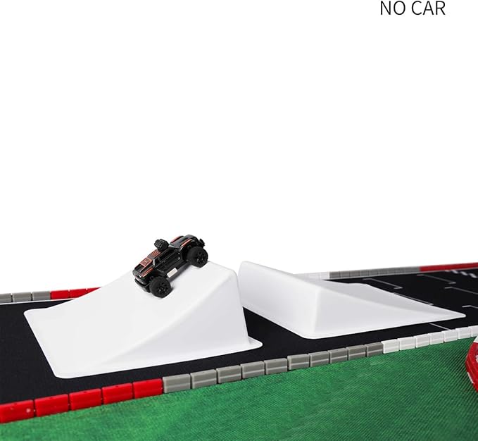 RC Car Jump Ramps for 1/32 1/43 1/64 and 1/76 Scale Remote Control Car Models (Set of 2)
