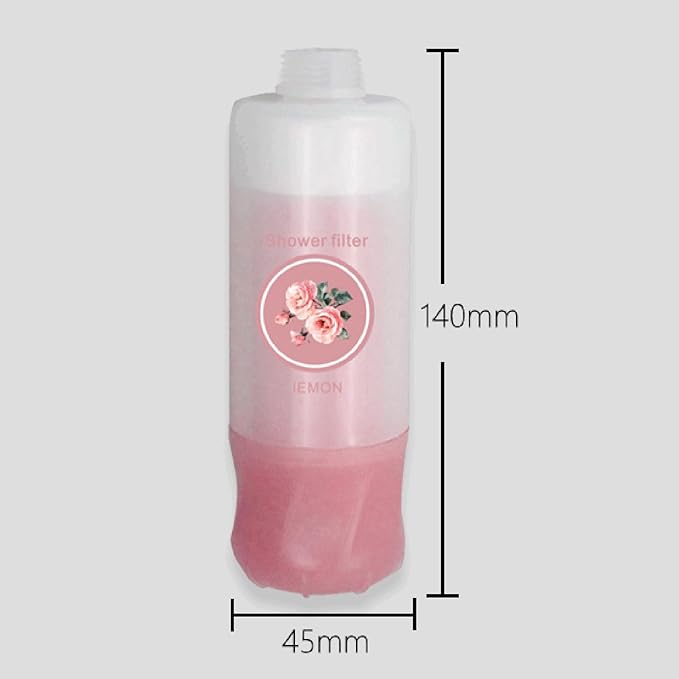 Shower Filter for Hard Water Filter Vitamin C Shower Aromatherapy Replacement Cartridge Bathroom Accessories Remove Chlorine Fluoride Heavy Metals Improves Skin Condition Protects Hair Rose Scent