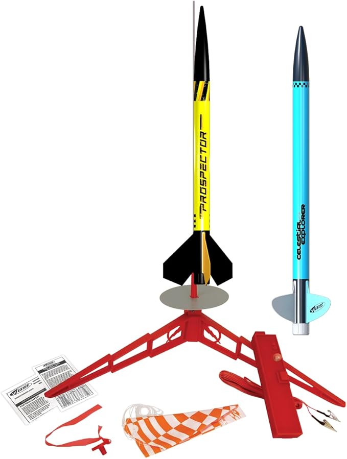 Estes 3238 Pathfinder Launch Set, Beginner Dual Model-Rocket Kit with Launch Pad and Controller for Ages 10+