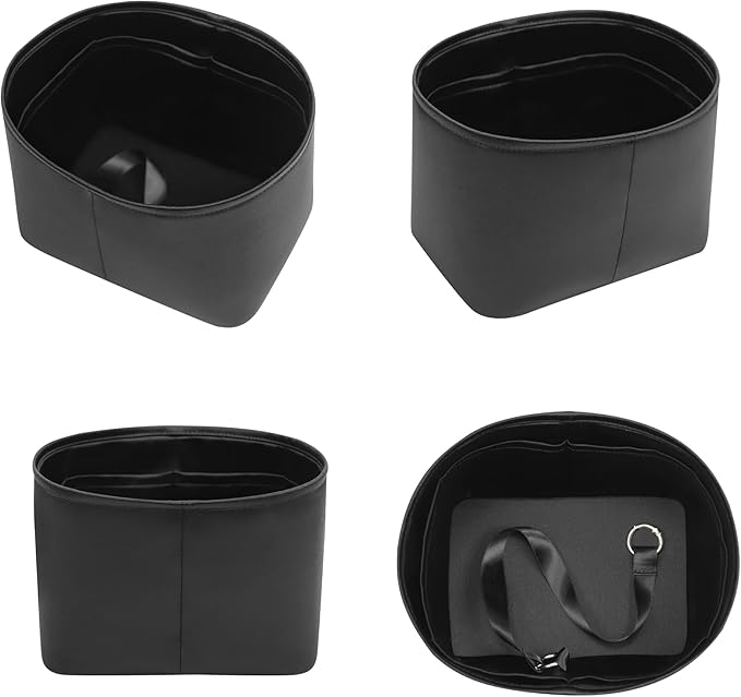 Silky Bag Insert Fit for Hermes Picotin 18/22, Silky Purse Organizer, Lightweight and Silk Touch (Fits PC18, Black)