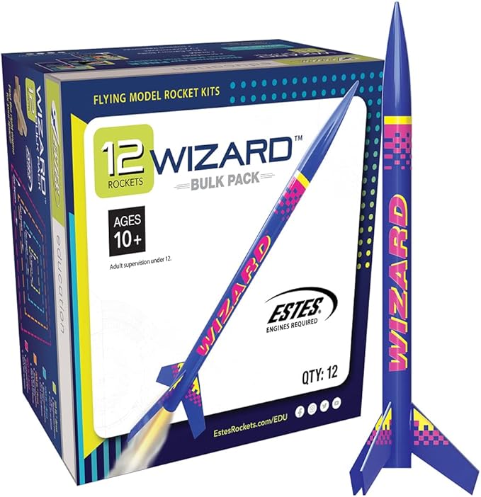 Estes Wizard Rocket Bulk Pack (Pack of 12)