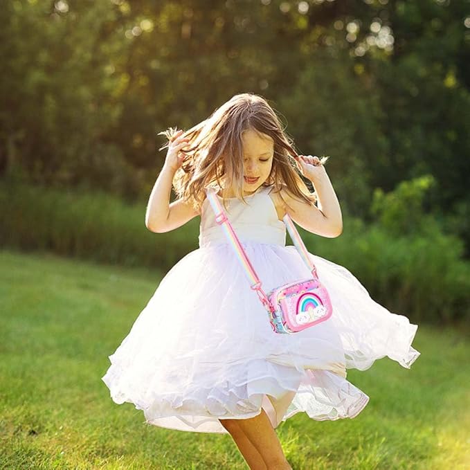 Girls Purse for Kids Age 3-12 - Purse for Little Girl Gifts, Crossbody Bag