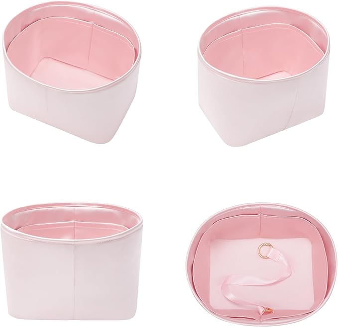 Silky Bag Insert Fit for Hermes Picotin 18/22, Silky Purse Organizer, Lightweight and Silk Touch (Fits PC22, Pink)