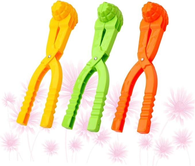 BESPORTBLE 3pcs Maker for Winter Outdoor Plaything Easy to Use Snow Clip Clamp Present for Winter Random Color