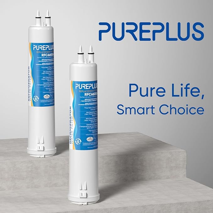 PUREPLUS Compatible with 4396841, Everydrop® Filter 3, EDR3RXD1, 4396710, 46-9083, 46-9030, 9030, 9083, Refrigerator Water Filter, 2Pack