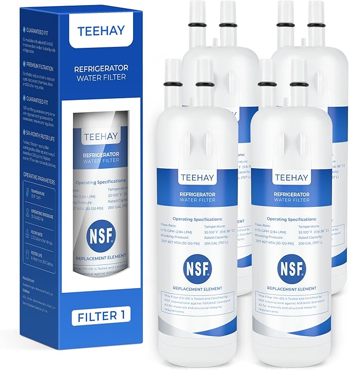 TEEHAY 9081 Water Filter Replacement, Compatible with Whirlpool P5WB2L, P4RFWB, Kenmore P4RFKB2, Kenmore 9930, 46-9930, 9081, 46-9081, 9930P, 469930, 04609930000 (4 Pack)