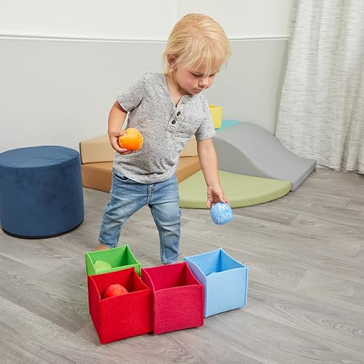 ABC Sorting Balls with Boxes - 26 Plush Balls and 6 Soft Boxes