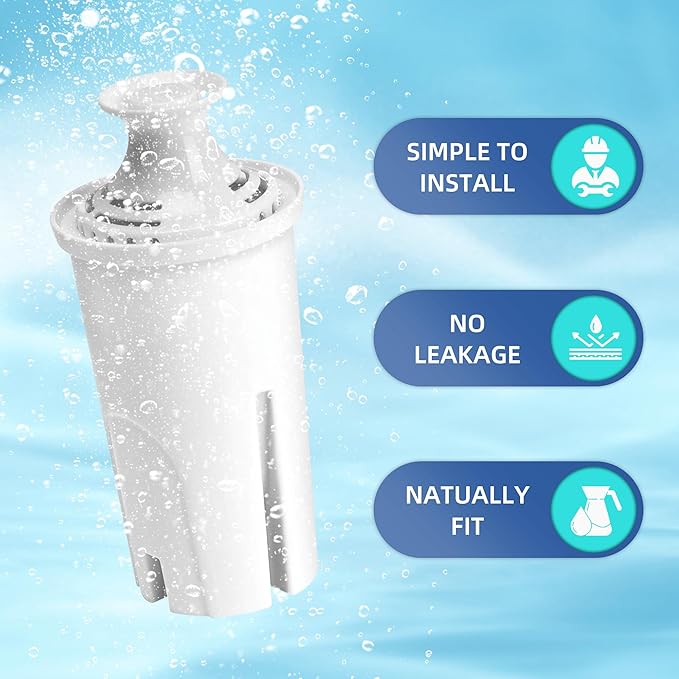 Filter Replacement for Brita Water Pitcher, Water Filters for Britta OB03, 0B03, Classic 35557, Mavea 107007, NSF Certified Beita Water Filter Replacement 4 Pack