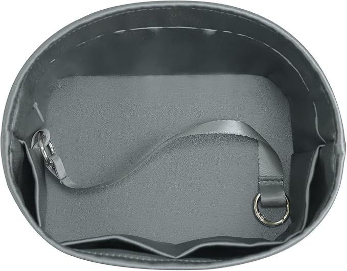 Silky Bag Insert Fit for Hermes Picotin 18/22, Silky Purse Organizer, Lightweight and Silk Touch (Fits PC22, Gris Meyer/Etain)