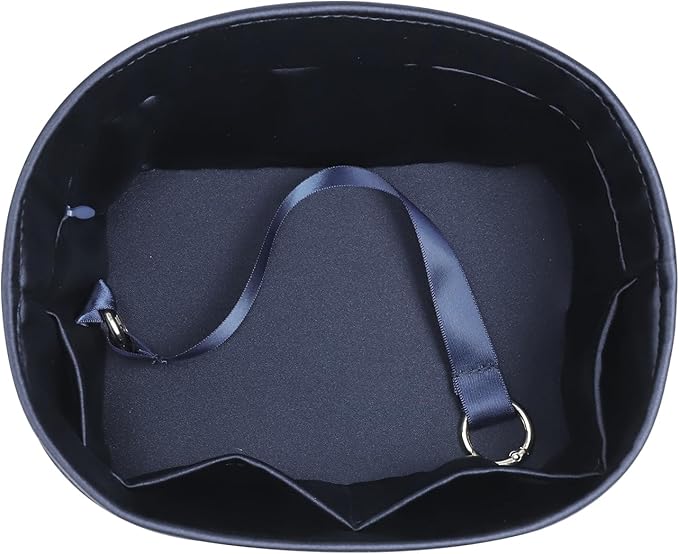Silky Bag Insert Fit for Hermes Picotin 18/22, Silky Purse Organizer, Lightweight and Silk Touch (Fits PC22, Blue Nuit)