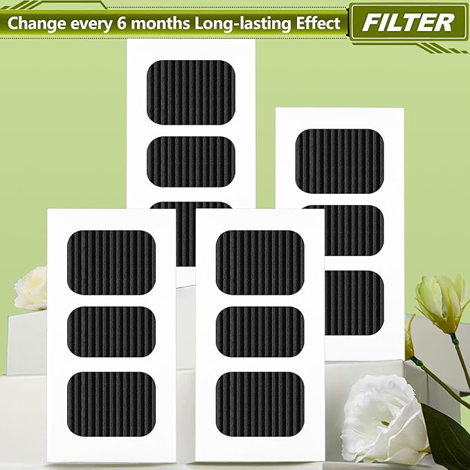 Paultra2 Refrigerator Air Filter for Frigidaire Pureair Ultra 2, Pure Air Ultra 2, Pureair Ultra ii, Electrolux 242047805, 5303918847, EAP12364179 (4 Pack)