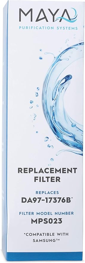 MAYA DA97-17376B Water Filter Replacement, Compatible with: Samsung HAF-QIN, RF23M8070SR, HAF-QIN/EXP, DA97-08006C, 1 Pack