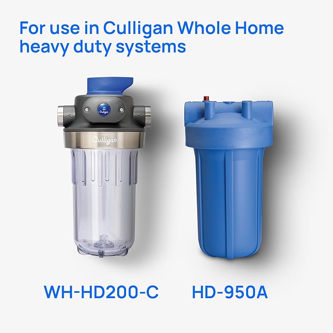 Culligan Whole House Water Filter for Sediment - 25 Micron RFC-BBSA 10”x4.5” Long Lasting Water Filter Replacement Compatible with FXHTC,W50PEHD,GXWH40L,GXWH35F,GNWH38S,WFHD13001,(Pack of 3)