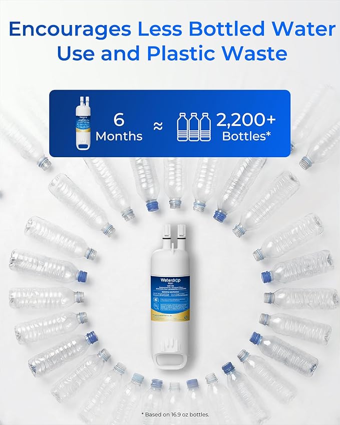 Waterdrop Plus EDR1RXD1 Replacement for Everydrop® Filter 1,W10295370A EDR1RXD1B, P8RFWB2L, P4RFWB, 46-9081, 46-9930 Refrigerator Water Filter