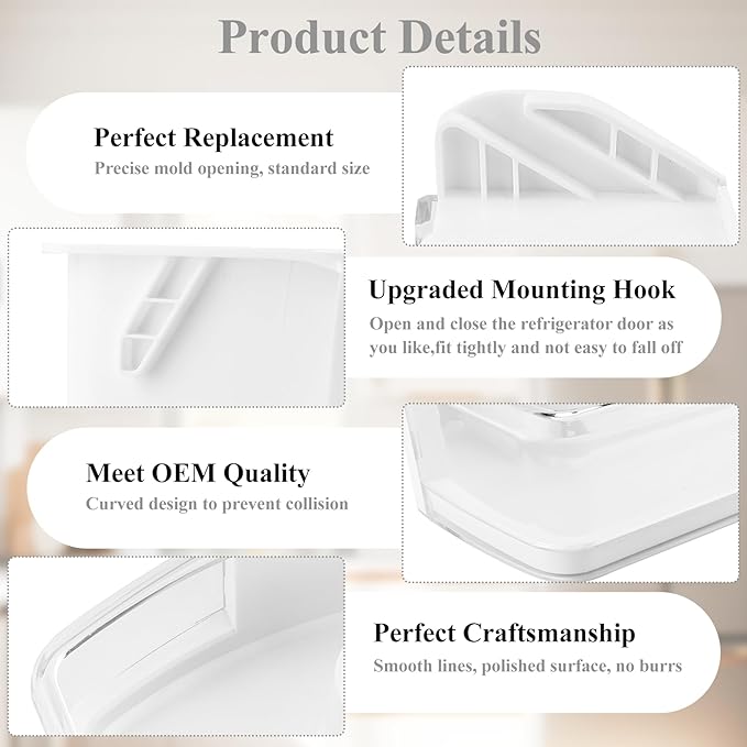 Upgraded DA97-11483A Refrigerator Door Bin Compatible with Samsung Refrigerator Left Lower Door Shelf RFG297HDRS, RFG298HDRS, RFG297HDBP, RFG297HDWP, RFG29PHDRS etc, Replace PS4176339 Door Shelf Bin