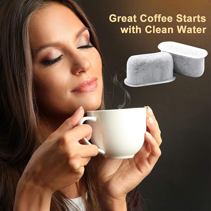 Possiave Replacement Charcoal Water Filters -Removes Chlorine, odors, and others impurities from Water -Better Tasting Coffee-for Cuisinart Coffee Machines- Set of 24 pack
