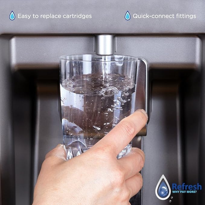 Refresh Replacement for LG LT800P, ADQ73613401 and Kenmore Elite 46-9490, 9490, 469490, ADQ73613402 Refrigerator Water Filter (2, Premium)