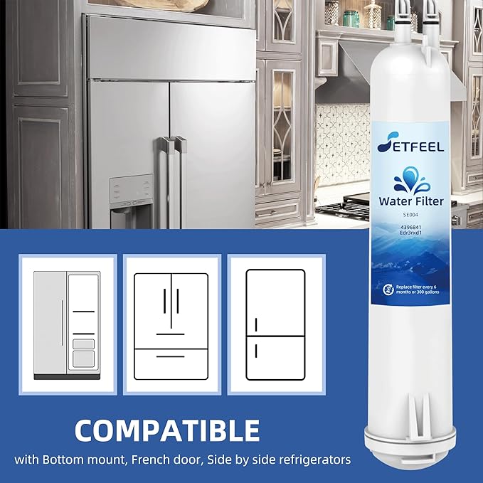 9083 Refrigerator Water Filter Replacement for Kenmore, 460-9083, Compatible with Whirlpool 4396841, Everydrop Filter 3, 9030, 9083, 4396710, 2-Pack SETFEEL