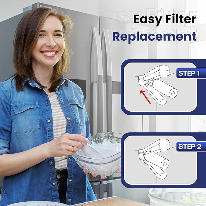 UKF8001 Replacement for EveryDrop Filter 4, Everydrop EDR4RXD1, Maytag UKF8001AXX-200, UKF8001P, Whirlpool 4396395, 469006, FMM-2 MPF15090 WF-UKF8001, SGF-M9 Refrigerator Water Filter, 3PACK