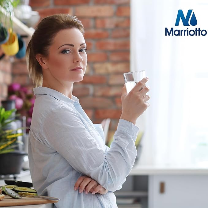 MARRIOTTO Smart Water Filters for Refrigerators NSF 42 Certified Cartridges Compatible with MWF, MWFA, MWFP, GWF, GWFA, 46-9991, HDX FMG-1, WFC1201, 1 Pack