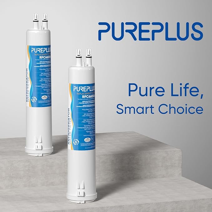 PUREPLUS Compatible with 4396841, Everydrop® Filter 3, EDR3RXD1, 4396710, 46-9083, 46-9030, 9030, 9083, Refrigerator Water Filter, 4Pack