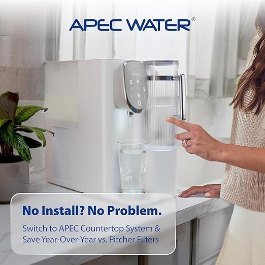 APEC Water 5-Stage Under Sink Reverse Osmosis Water Filter System with Extra High Capacity Pre-Filter Set, Essence Series, WQA Certified, 50 GPD, Removes 99.99% of Contaminants, Home Water Filtration