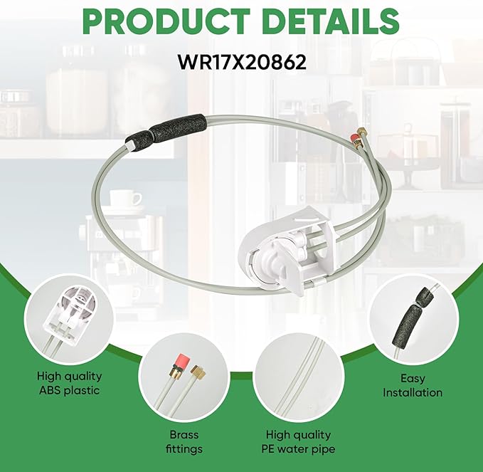WR02X45209 Refrigerator Water Filter Manifold Compatible with GE Refrigerators Replaces WR17X20862, WR17X11920, WR17X22066, Connect the Water Pipe Inside the MWF Filter