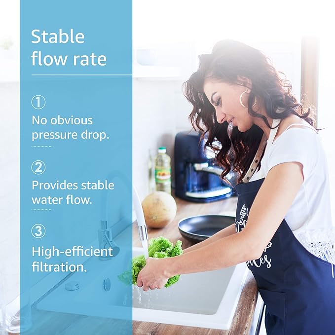 AQUACREST RC 3 EZ-Change Premium Under Sink Water Filter, Replacement for all Culligan EZ Change Water Filter Systems, Including RC-EZ-3, IC-EZ-3, US-EZ-3, RV-EZ-3, RC-EZ-1, RC-EZ-4, 200