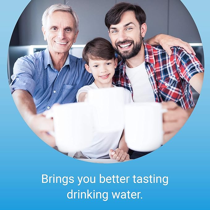 EcoAqua 4396508 Refrigerator Water Filter, Replacement for Everydrop® Filter 5, EDR5RXD1, Whirlpool® WF-NLC240V, 4396510, NLC240V, PNL240V, 4396508p, 4396547, 4392857, LC400V, 1-Pack