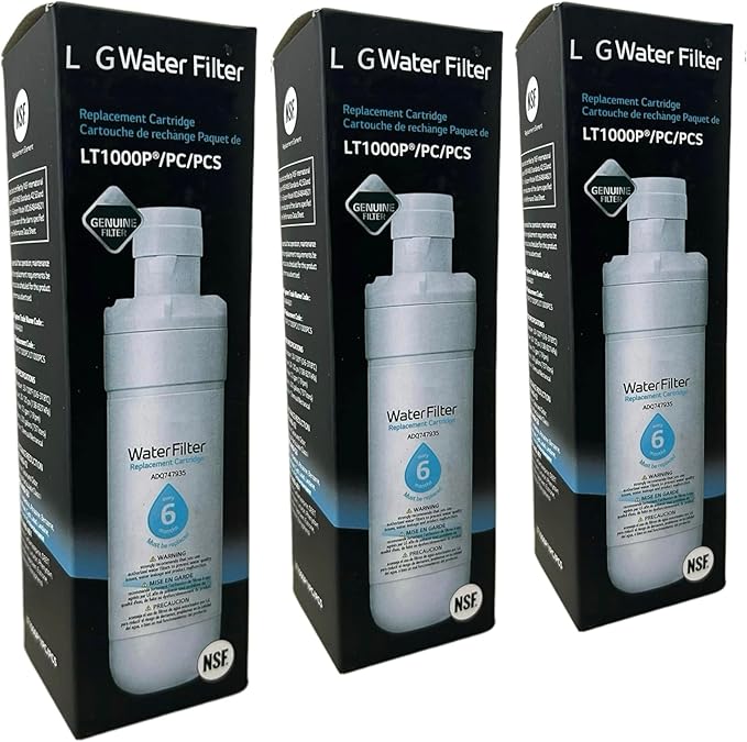 LT1000P Water FiIter Replacement for LGLT1000P ADQ747935 LT1000P/PC/PC Water FiIter,ADQ7501-3 PACK