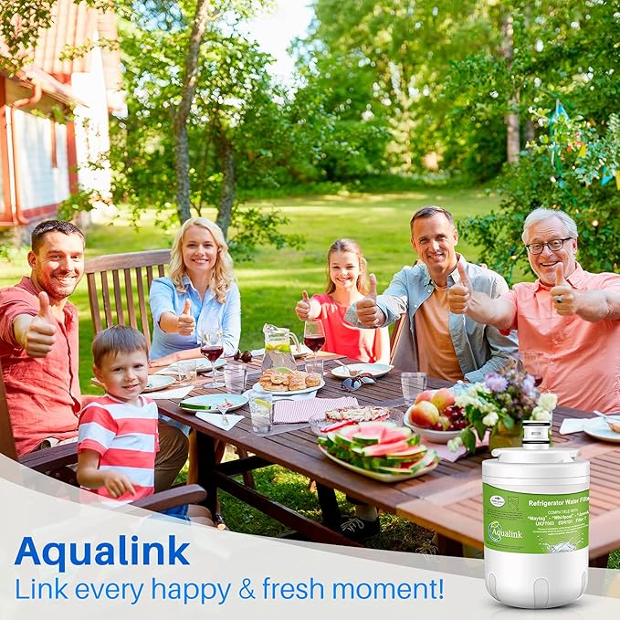 AQUALINK UKF7003 Refrigerator Water Filter, Replacement for Maytag UKF7003, UKF7002AXX, Whirlpool EDR7D1, UKF7003AXX, UKF7002, 7003AXXP, UKF7001AXX, UKF6001AXX, UKF5001