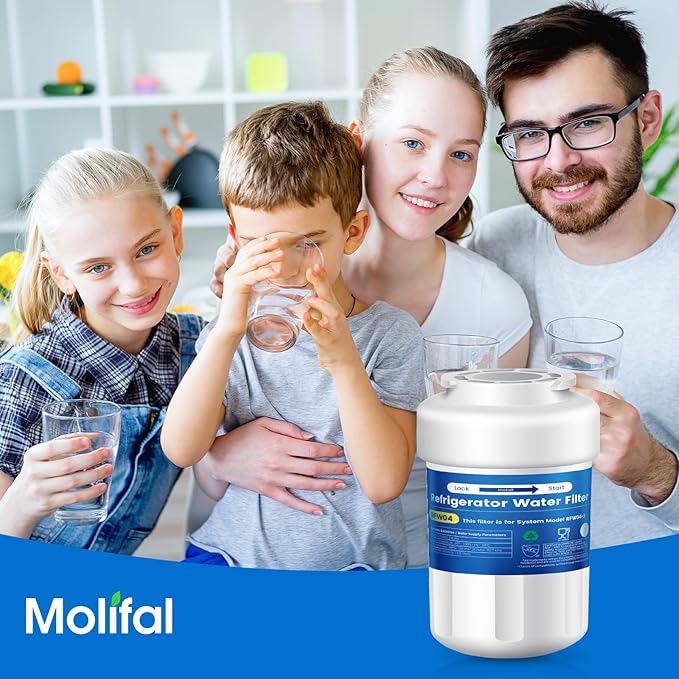 Water Filter Replacement for GE® MWF®, SmartWater® MWFP, MWFINT, MWFA, GWF, HDX FMG-1, 9991, GSE25GSHECSS, WFC1201, GSE25GSHECSS, WFC1201 Water Filter, 3 Pack