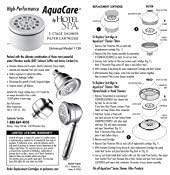 AquaCare by HotelSpa 1139 Replacement Disposable Enriched KDF Cartridge for Compact Universal Shower Filter or Filtered Shower Heads/Handheld Showers