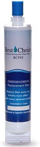 Best Choice Water Filters BCF85 Replacement Refrigerator Water Filter for Whirlpool 4396508 and 4396510, 2 Pack
