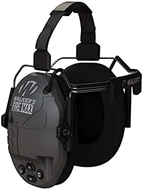 Walker's Rechargeable Lightweight Shooting Hunting Range Electronic Slim Low Profile Hearing Protection FireMax Earmuffs