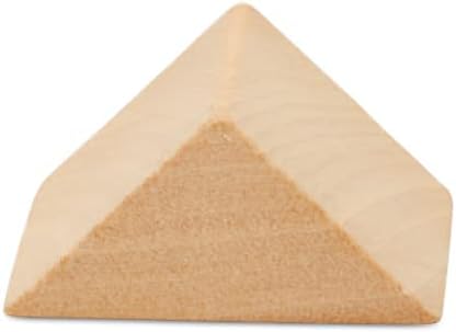 Triangle Wood Building Blocks 1-1/8-inch, Pack of 25 Unfinished Wood Blocks for Crafting, Loose-Parts, by Woodpeckers