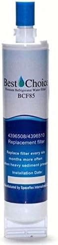 Best Choice Water Filter Replacement For Whirlpool 4396508, 4396510, EveryDrop EDR5RXD1 Filter 5, NL240V, WFL400, PUR W10186668 Certified Refrigerator Cartridge (5-Pack)