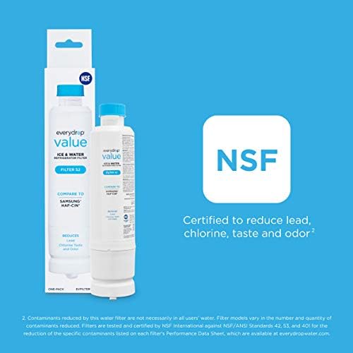 everydrop® Value by Whirlpool, Replacement Water Filter for Samsung DA29-00020B Refrigerator, EVFILTERS2, Single-Pack