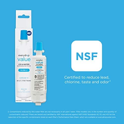 everydrop® Value by Whirlpool, Replacement Water Filter for LG LT700P, EVFILTERL7, Single-Pack