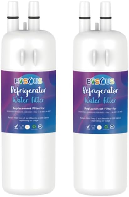W10295370A Water Filter Replacement, Compatible with EDR1RXD1, EDR1RXD1B, W10295370, WHR1RXD1, KAD1RXD1, P4RFKB2, P8RFWB2L, 46-9930,46-9081 (2 Pack)