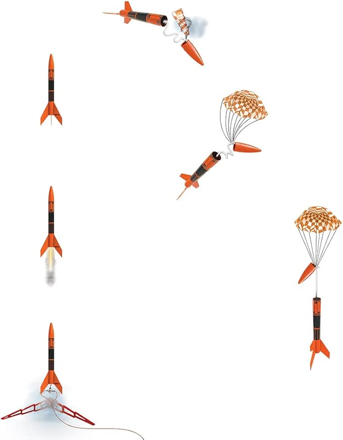 Estes Alpha III,Orange, Black