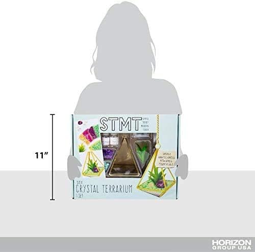 STMT D.I.Y. Crystal Terrarium Kit for Kids - Arts and Crafts, Gifts for Little Girls, Ages 8+