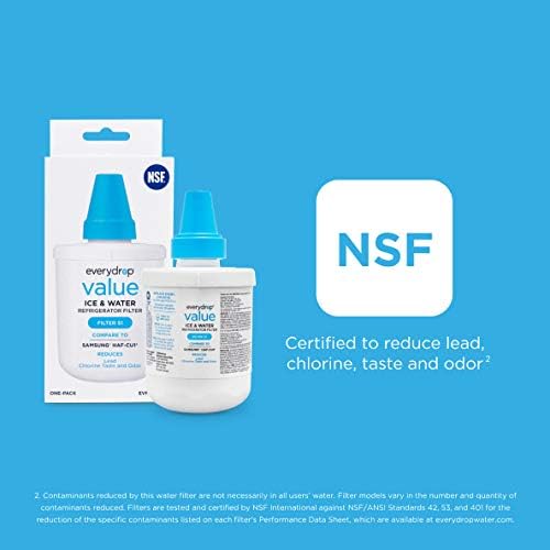 everydrop® Value by Whirlpool, Replacement Water Filter for Samsung DA29-00003G Refrigerator, EVFILTERS1, Single-Pack
