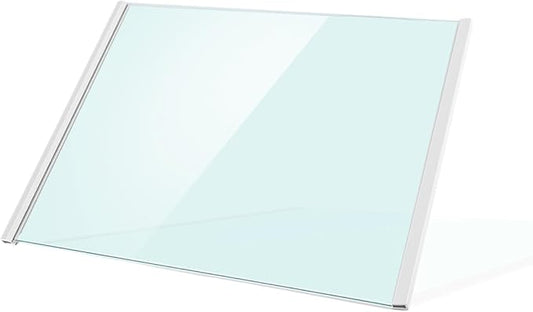 DA97-20646A Freezer Glass Shelf, Refrigerator Glass Shelf Fit for Samsung RS27T5200SR RS27T5201SR RS27T5561SR, Freezer Drawer Bottom Refrigerator Shelf