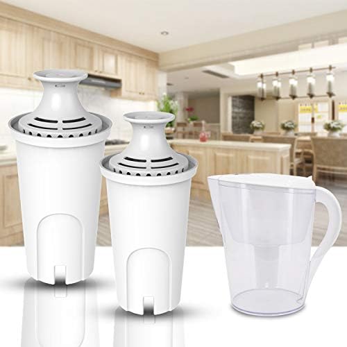 Replacement for Brita® Filter, Brita® Standard Water Filter，Pitcher Water Filter Compatible with Classic OB03, Mavea 107007, and More, NSF Certified 1 Year Filter Supply, 4 Packs