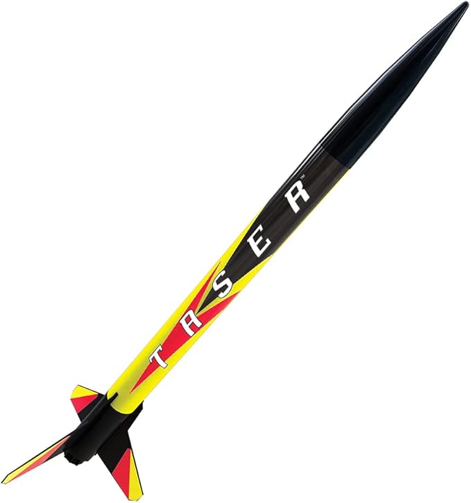 Estes 1491 Taser Rocket Launch Set, Beginner Flying-Rocket-Model Building Kit for Ages 10+, Includes Launch Pad System