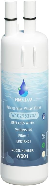W10295370A water filter replacement for Whirlpool EDR1RXD1, W10295370, Everydrop Filter 1, WHR1RXD1, KAD1RXD1, P4RFWB, P8RFWB2L, Compatible with Kenmore 46-9930, 46-9081，1PACK