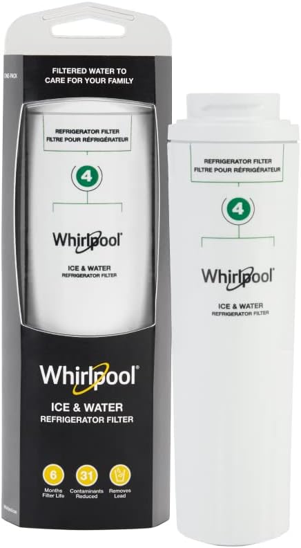 Whirlpool® Refrigerator Ice and Water Filter 4 - WHR4RXD1, Single-Pack, Green