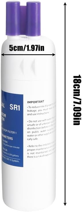 Fancial NSF Certified Water Filter, Advanced Coconut Shell Activated Carbon, for FILTER1 EDR1RXD1, W10295370A, P4RFKB2, 9081, 469081, 9930, 469930, 9930P, 04609930000, Removes Odor, Impurities, 3Pack